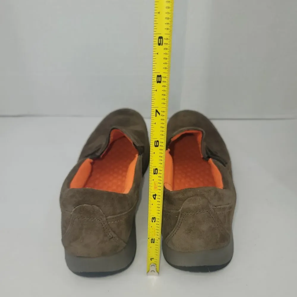 Clarks Verdict Graham Brown Nubuck Leather Loafer Women Size 11  Business Casual
